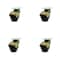 Service Caster 2 Inch Antique Brass Hooded Top Plate Ball Casters, 4PK SCC-TP01S20-POS-WA-4 - alternate 1